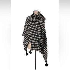 J CREW wrap NWT black white checker